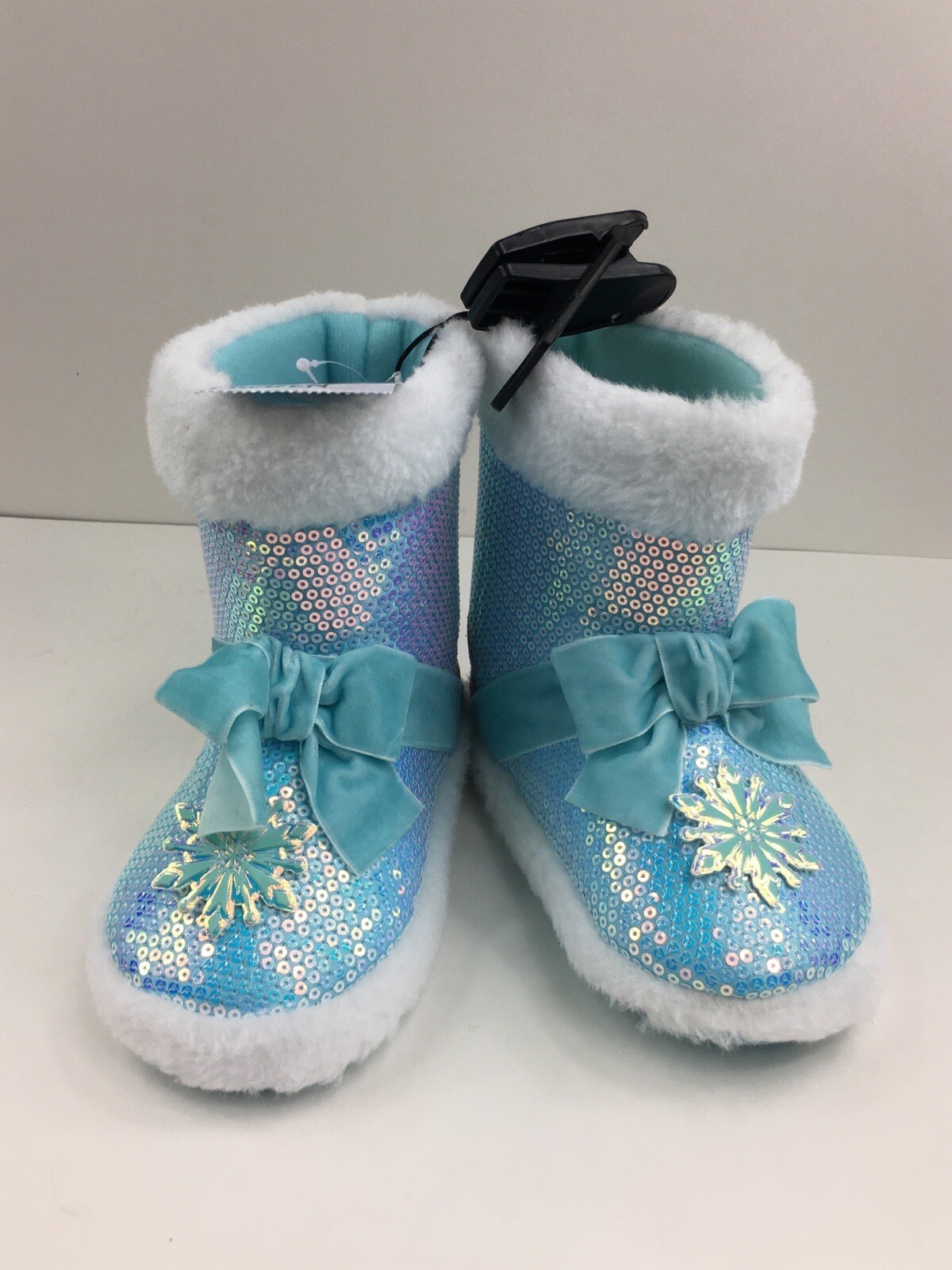 Disney Frozen Toddler Girl Slipper Boot, Toddler Girl's, Size: Large, Black