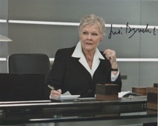 Judi Dench 007 Bond Autographed Signed 8x10 Photo COA #0A73