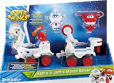 Super Wings Astra & Jett's Toy Moon Rover Transform-a-Bot / New