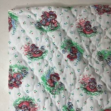 VTG Prairie Farmhouse Cartoon Mouse Print Baby Blanket Wrap Handmade