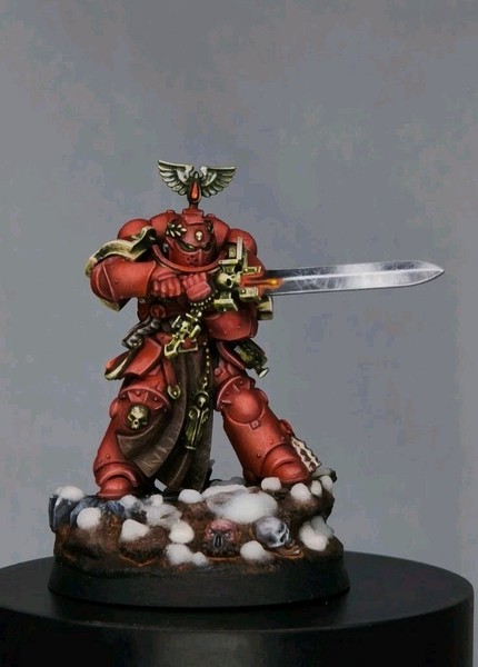 Company Champion Warhammer 40K Space Marines Primaris  pro Painted 