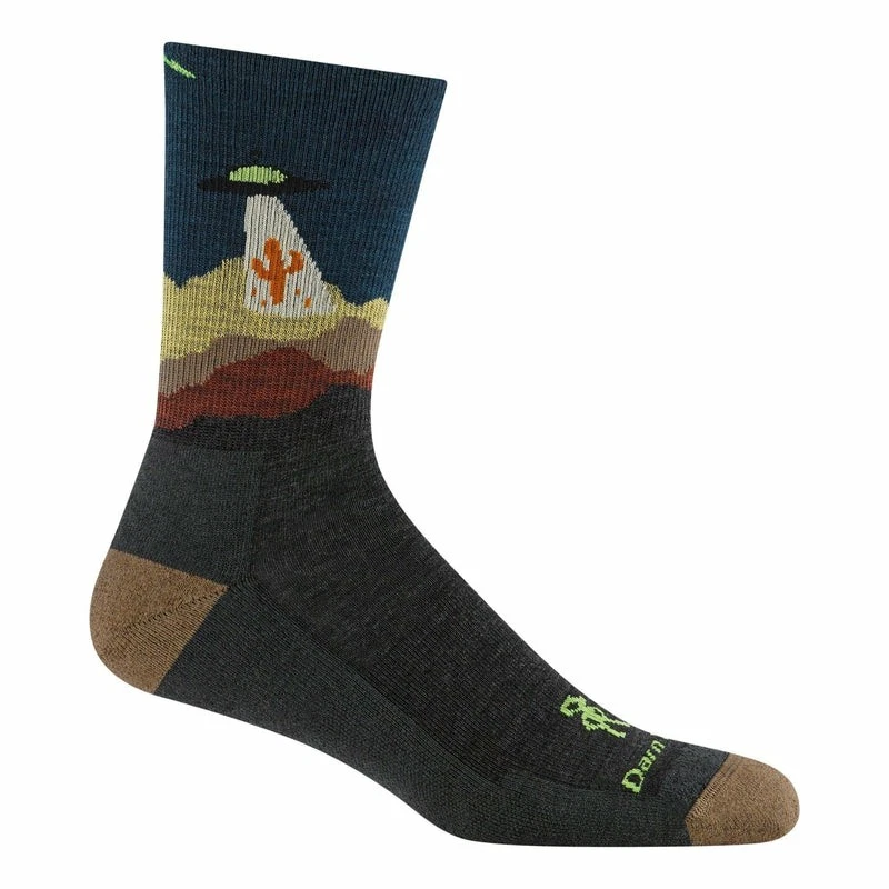 Darn Tough L Unisex USA Made Spaced Out Micro Crew Wool Blend Sock Charcoal
