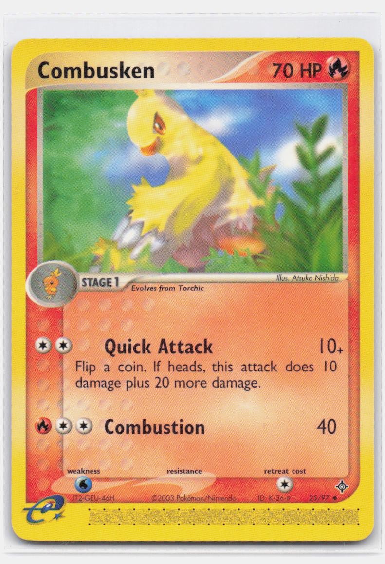 COMBUSKEN 25/97 UNCOMMON DRAGON POKEMON