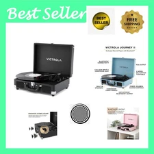 Journey II 2025: 3-Speed Bluetooth Record Player with Enhanced Sound Experience