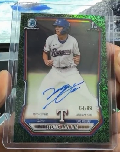 2026 Bowman  #CPA-SK Seong-Jun Kim /99 1st Green Grass Auto “Korean Ohtani”