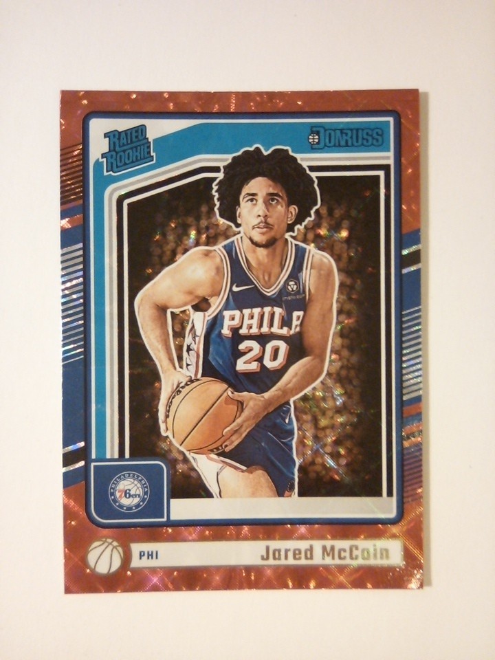 2024-25 Panini Donruss Intl Jared McCain #228 Rated Rookie Philadelphia 76ers