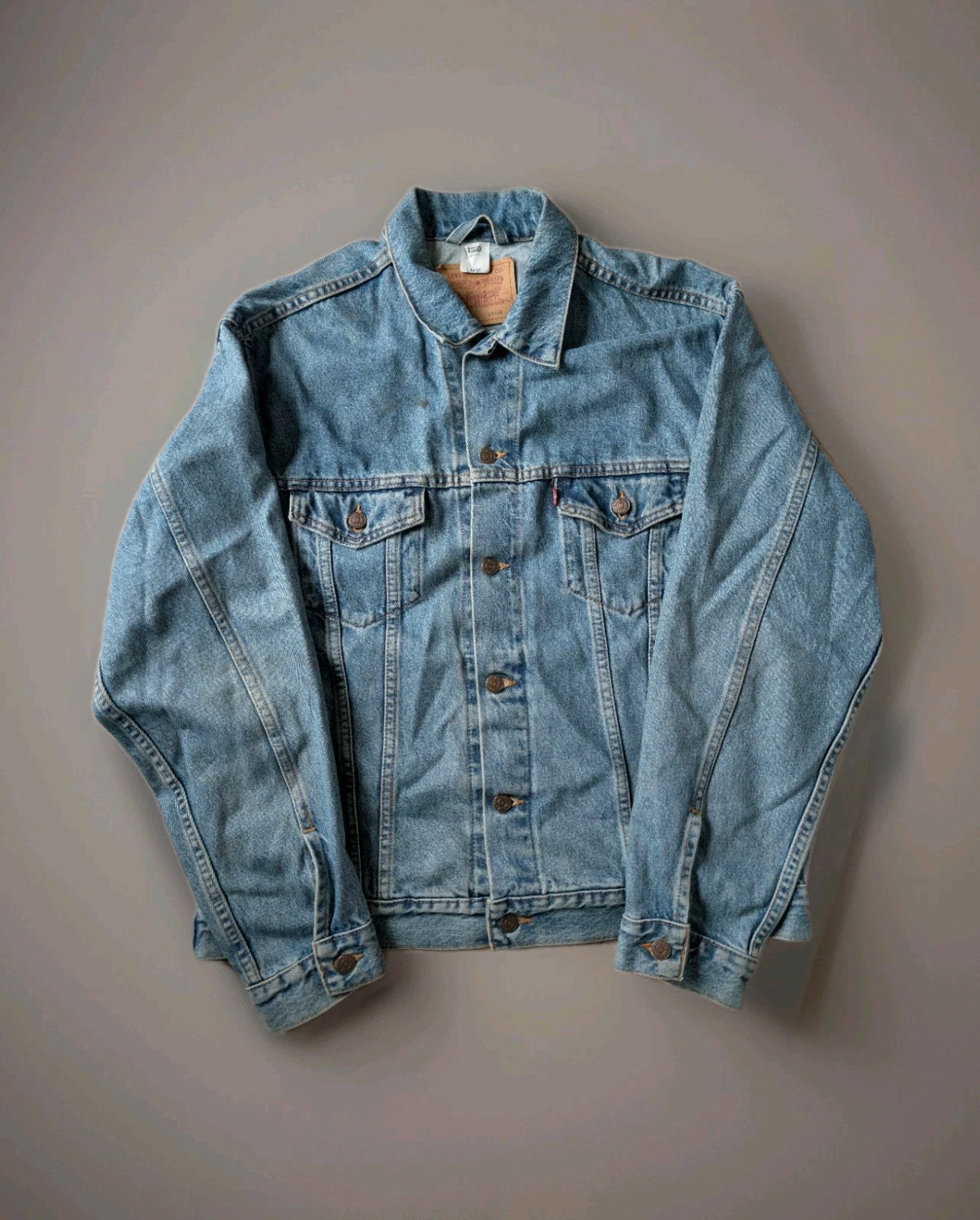 Levi's Denim Trucker Button Up Light Blue Jacket - Large