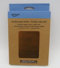 Amazon Kindle Paperwhite Genuine Leather Case Only Walnuts 12th Generation NEW