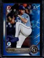 2022 Bowman Draft 1st Edition Mason Barnett Blue #/150 Royals