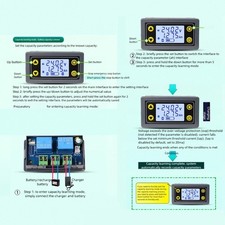 10A Battery Charging Discharge Tester Coulomb Meter With Real Time Voltages