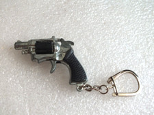 Vintage - Keychain - Metal - Pistol - Revolver - MG 12