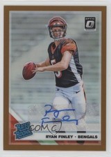 2019 Panini Donruss Optic Rated Rookie Bronze Prizm Ryan Finley #156 Auto tx8