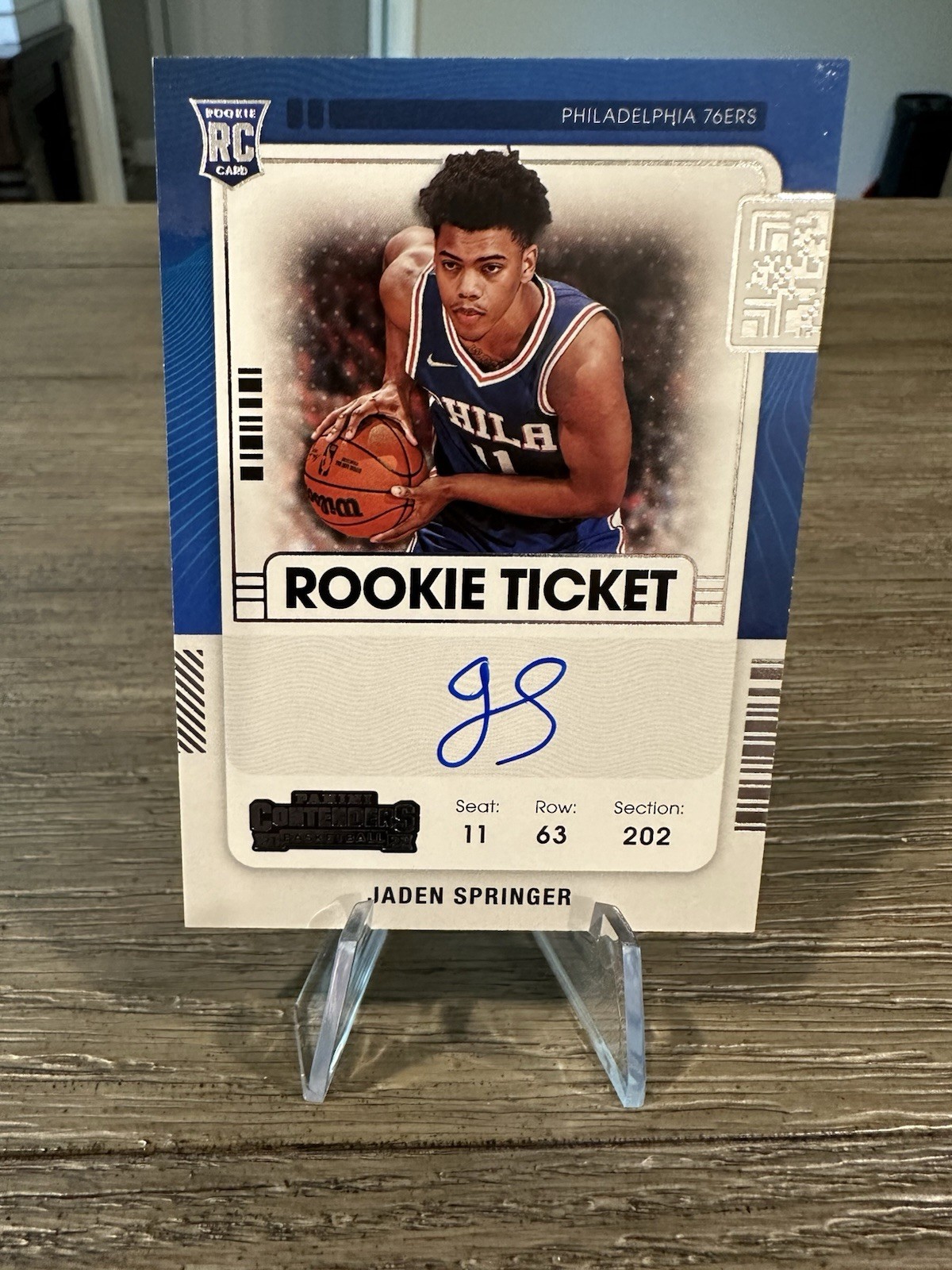 2021-22 Contenders Rookie Ticket Auto Jaden Springer #128