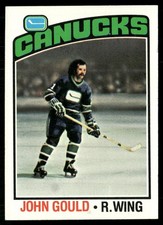John Gould 1976-77 Topps #85 Vancouver Canucks EX Dimple