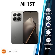 Image of Xiaomi 15T 5G Android Mobile Phone (12GB+512GB/GREY/Dual SIM/Unlocked/New)