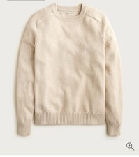 J Crew Heritage Cotton Crewneck Sweater Heather Sand Men's M Medium