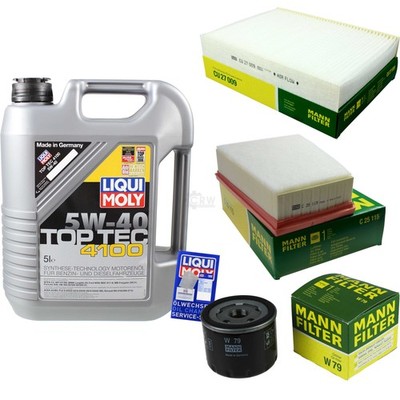 INSPEKTIONSKIT FILTER LIQUI MOLY ÖL 5L 5W-40 für Renault Scénic III JZ0/1_ 1.5