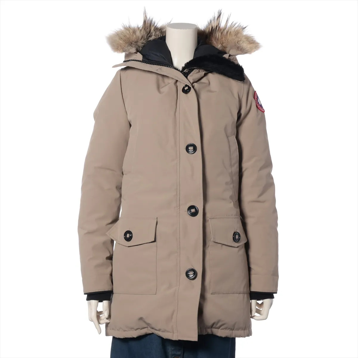 Canada Goose BRONTE Cotton & Polyester Down jacket S Ladies' Beige  2603JL Remov