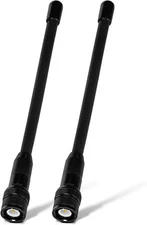 BNC Handheld Scanner Antenna 2-Pack Dual Band 144/430MHz VHF UHF Flexible Ham