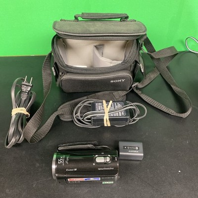 Sony HDR-XR260V Handycam HD Camcorder 8.9MP 30x Zoom GPS Wide Lens AVCHD Charger