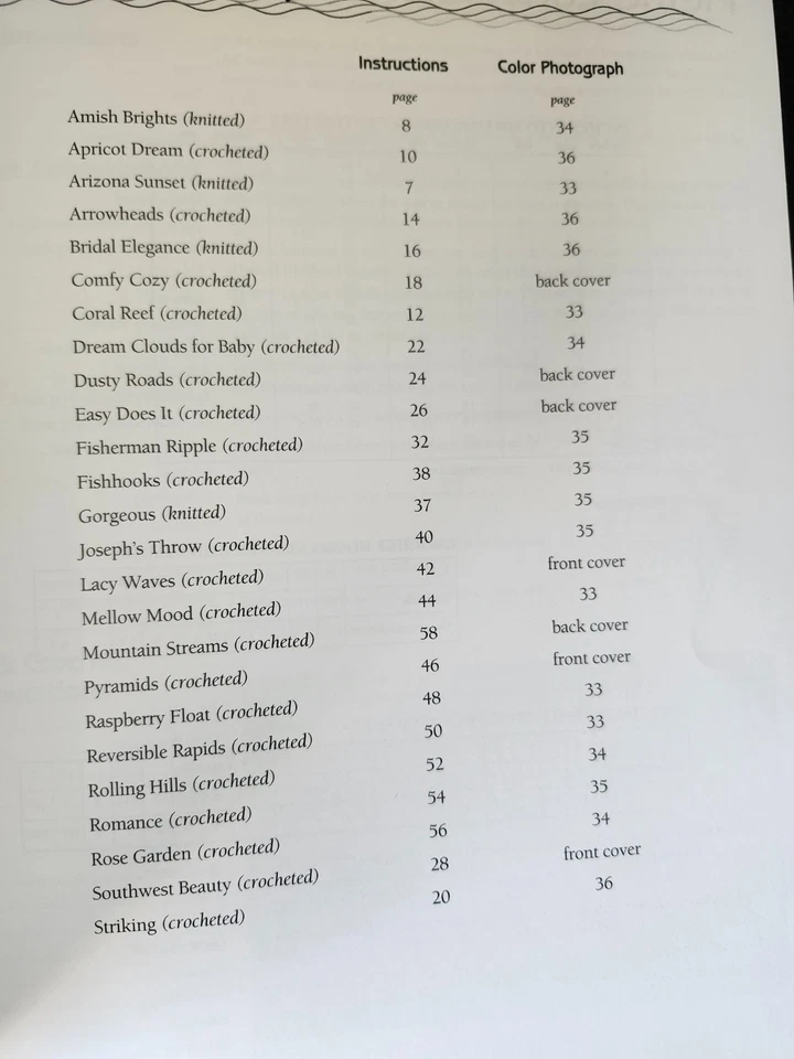 Knit & Crochet The Ultimate Ripple Afghan Book 1188 - 25 designs OOP book - Image 2 of 4