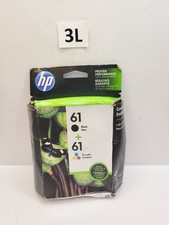 HP 61 Black Tri-Color Ink Cartridge CR259FN CH561WN CH562WN Exp 2016