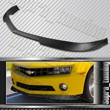 Matt Black For 2010-2013 Chevrolet Camaro V6 Front Bumper Body Kit Spoiler Lip