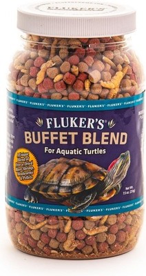 Fluker's Buffet Blend Aquatic Formula, Turtle Food with Freeze, 7.5 oz