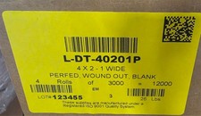 4"x2" blank labels 3k count roll 4pack box