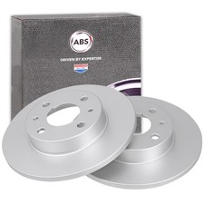 2x A.B.S. BREMSSCHEIBEN 240mm HINTEN VORNE passend für ABARTH 500 500C ALFA