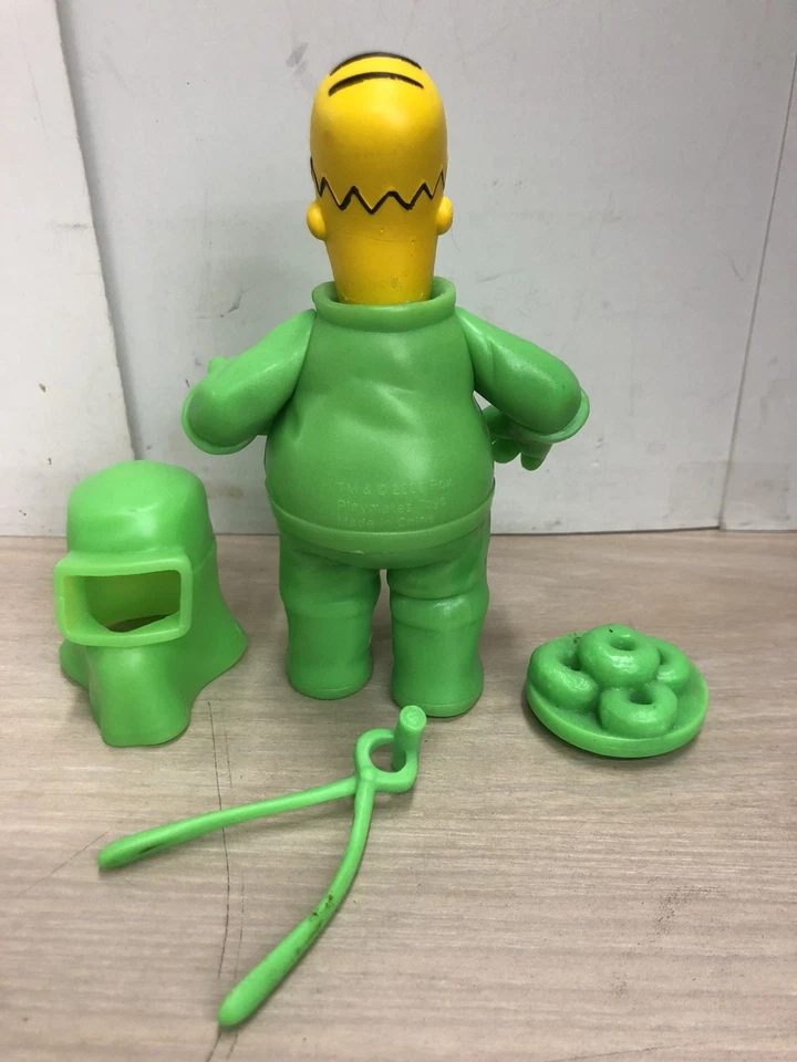 Playmates Simpsons WOS  RADIOACTIVE HOMER ToyFare  (Glows in the Dark) LOOSE - Image 3 of 4