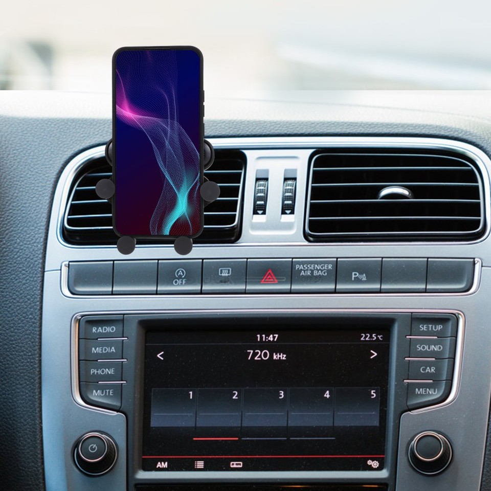 Car Air Outlet Phone Mount Black Compact Stable Gravity Bracket 360 ...