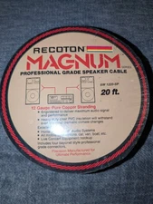 Recoton Magnum Series 20 ft. 12 Gauge Professioal Grade Speaker Cable - VTG/NOS