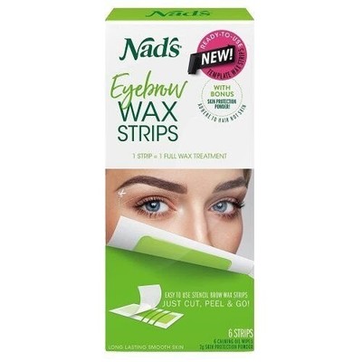 Nad's Eyebrow Wax Strips - Facial Hair Removal for Women - Eyebrow Wax Kit...