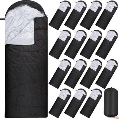 16 Pack Bulk Sleeping Bags for Adults, Lightweight Waterproof Camping Sleeping B