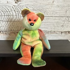 Ty Beanie Baby "Garcia" 1993 Retired Tie Dye Bear
