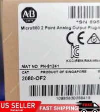 New Sealed Allen-Bradley 2080-OF2 Micro800 2 Point Analog Output Plug-In
