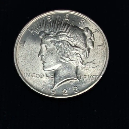 1923 P BU GEM PEACE SILVER DOLLAR UNC MS+ GENUINE U.S. MINT RARE COIN #145