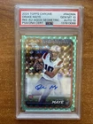 2024 Topps Chrome - Rookie Auto Drake Maye #RADMA Aqua Geometric /199 PSA 10/10!