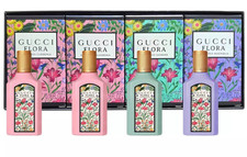 Gucci Flora 4x 5ml EDP Miniature Gift Set For Woman NEW & SEALED -FREE POSTAGE