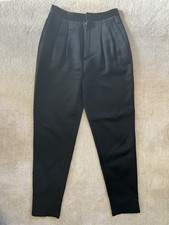 Saint Laurent Carot Pant Silk Smoking pant High Waist FR36