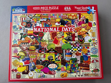 White Mountain NATIONAL DAYS Jigsaw Puzzle 1000 Pc Larger Pieces 24 x 30