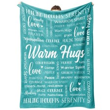 Afterprints Warm Hugs Healing Blanket - Get Well Gifts for Women Men, Cancer