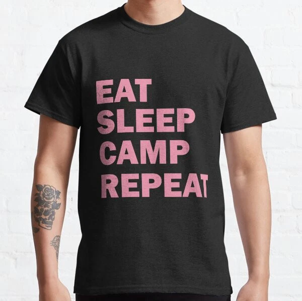 Eat Sleep Camp Repeat Funny Retro Gift idea Classic T-Shirt