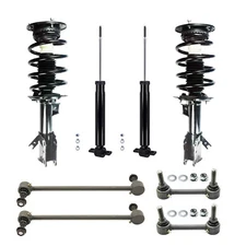 Front Struts w/Coil Spring Rear Shocks Sway Bars Set 8 for 13-18 Ford Fusion FWD