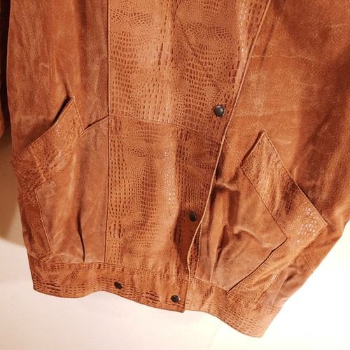 VTG Avanti Leather Jacket Womens L Brown Western Pockets Lined Snap Long Sleeves - Picture 9 of 22