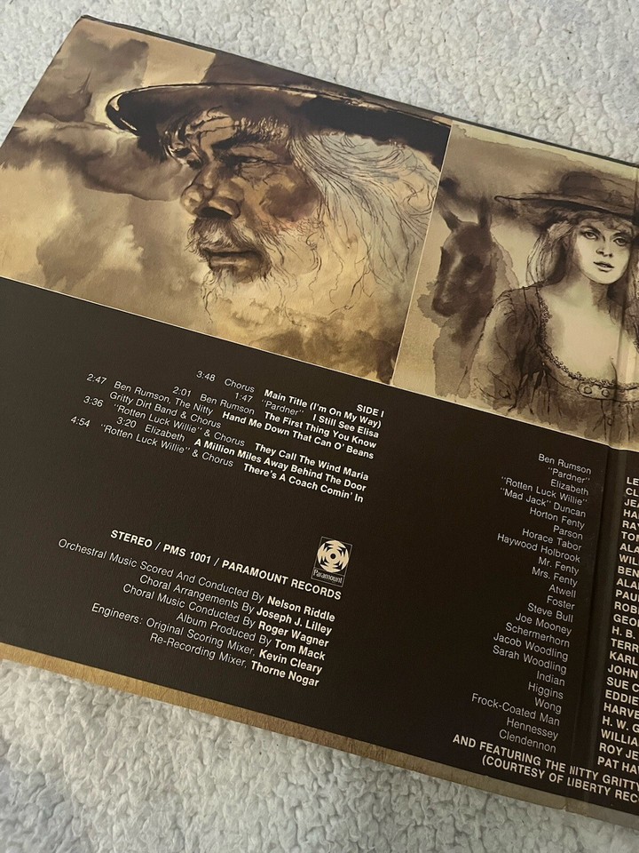 1969 Paint Your Wagon Original Movie Soundtrack Vinyl LP W/Booklet PMS