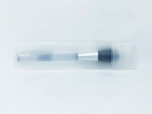 Clinique 7" Blush Brush Clear Professional Handel Full Size #033 - Picture 2 of 5
