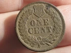 1863 Copper Nickel Indian Head Cent Penny- VG Details, Crusty