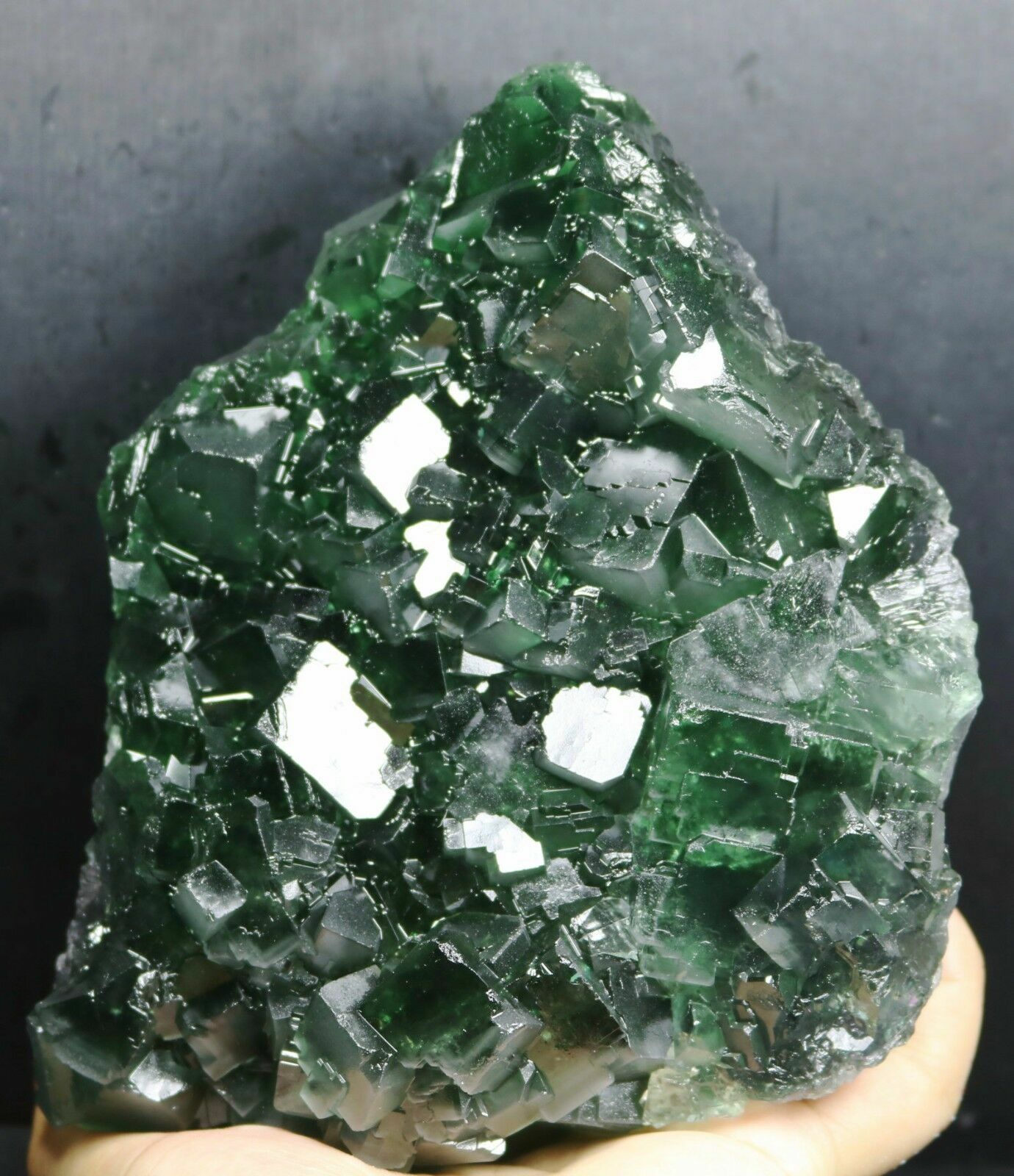 5.13 lb Natural Green Cube Fluorite Quartz Crystal Specimen from China